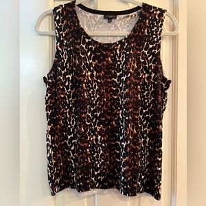Talbots Leopard Sweater Tank NEW